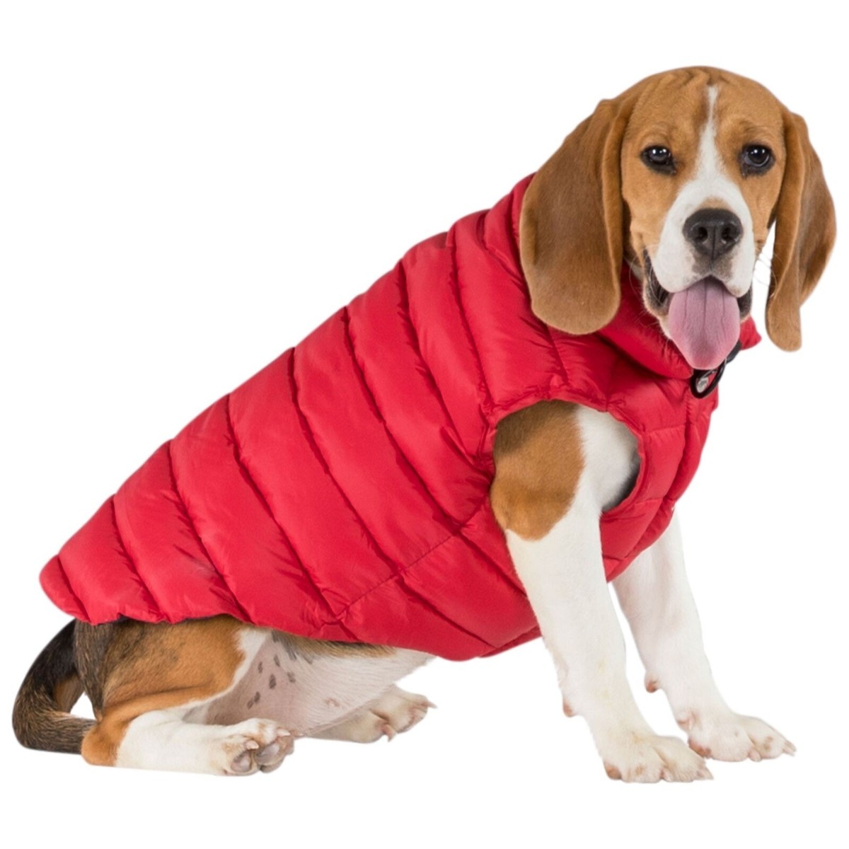 Trespaws Dog Down Jacket Coat Zip Fastening with Harness Access