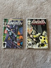 Marvel Comics The Punisher #1 & #2 Lot (1986) Copper Age First Printing