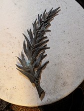 Grande Palme Ancienne en Bronze Art Déco - 59 cm - Objet de Collection