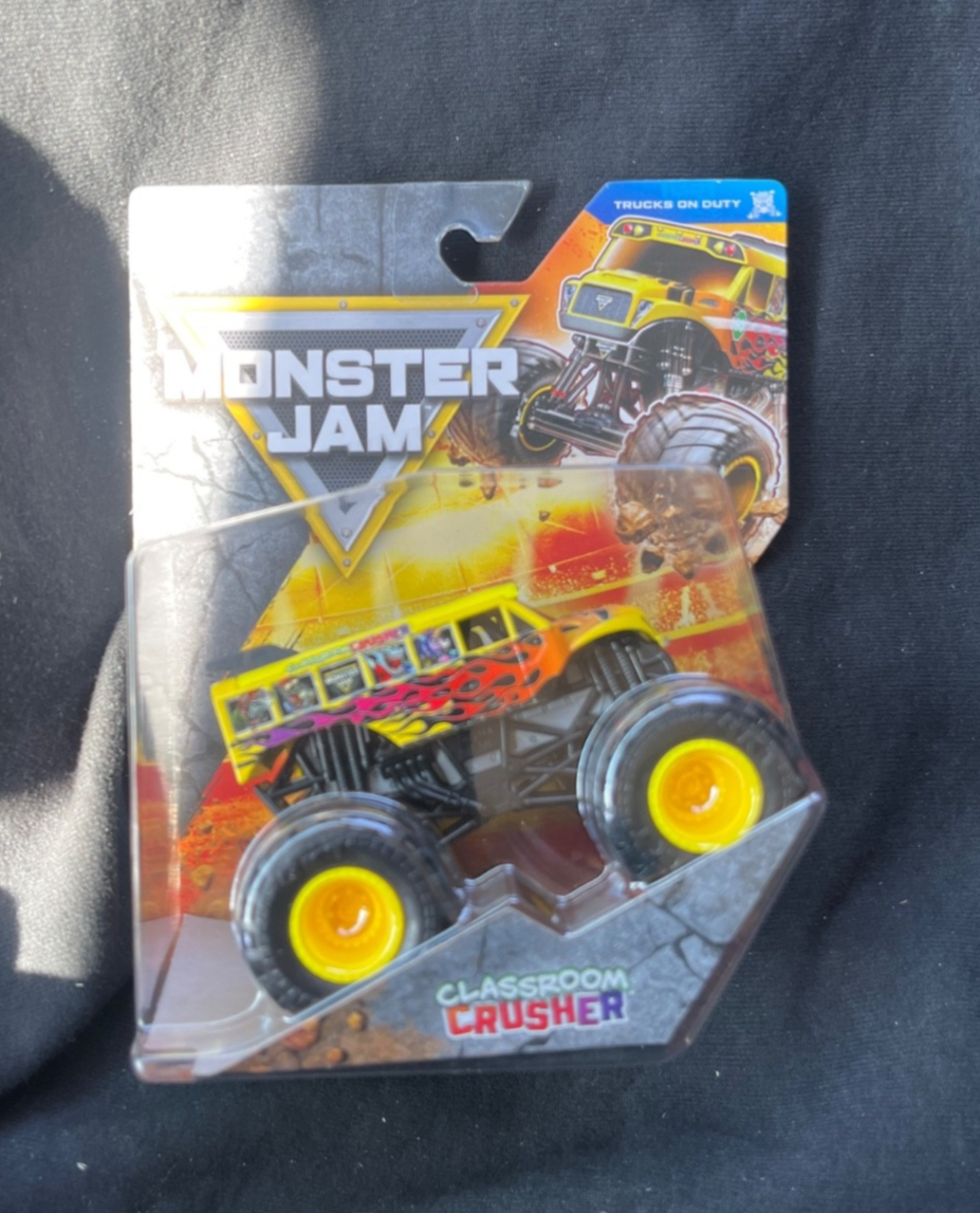Monster Jam Classroom Crusher Bus Truck HTF 1/64 Diecast Series 44