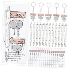 36 Sets Valentines Inspirational Gifts Bulk Motivational Pens and Keychains