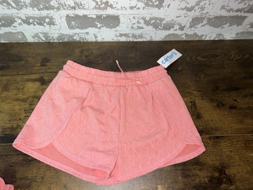 NWT! 2 Piece Outfit Set Carter's Pink Floral Shirt + Shorts Size 7 - Picture 8 of 9