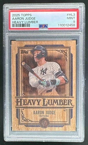 110012458 Aaron Judge 2025 Topps #HL-3 Heavy Lumber PSA 9