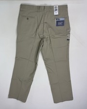 Dockers Classic Fit Flat Front Pants Men's 36x30 36x29 Beige NWT Office Casual