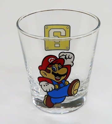 Super Mario Mario & Question Block Glass Nintendo TOKYO