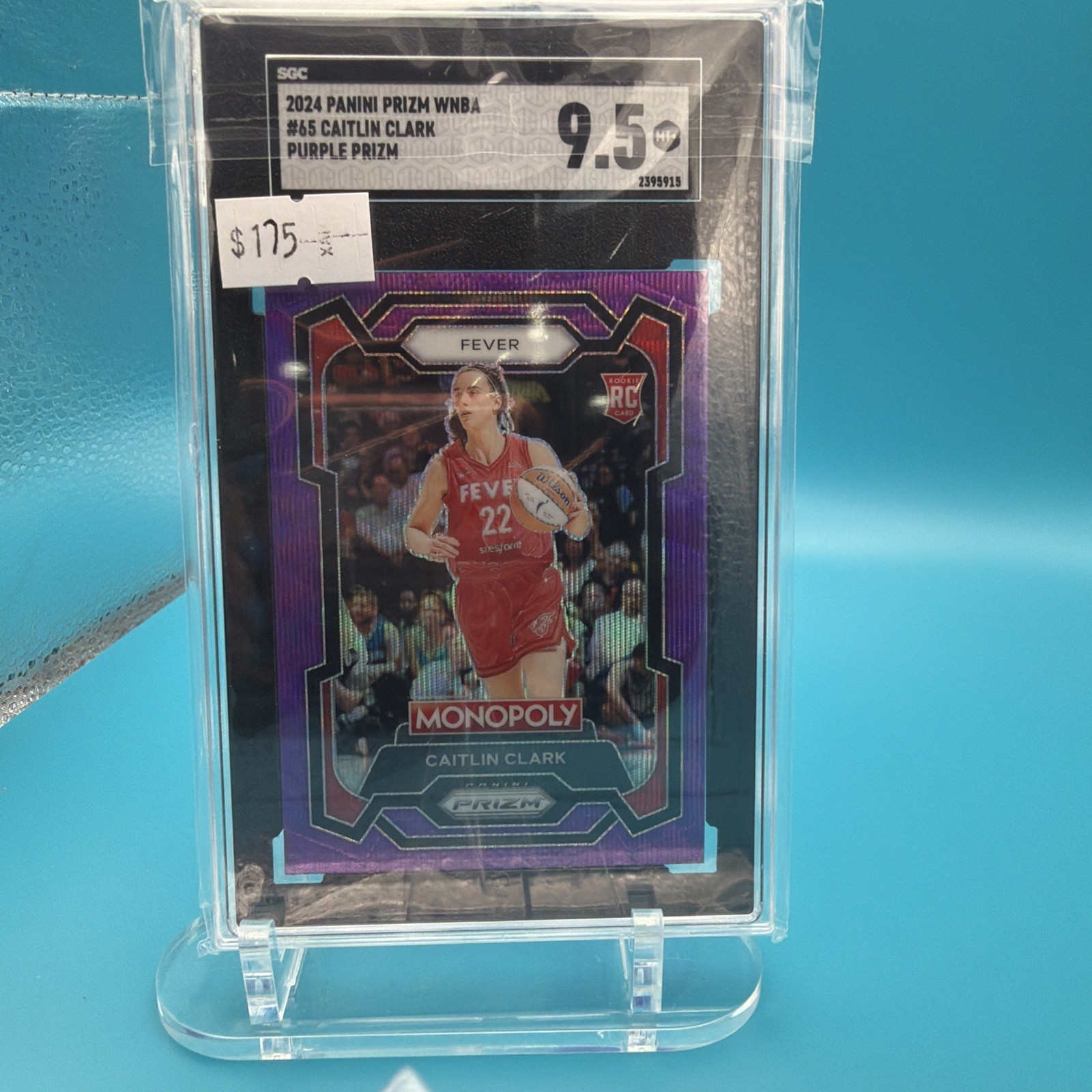 2024 Panini Prizm Monopoly WNBA - Caitlin Clark #65 Purple Wave Prizm (RC)