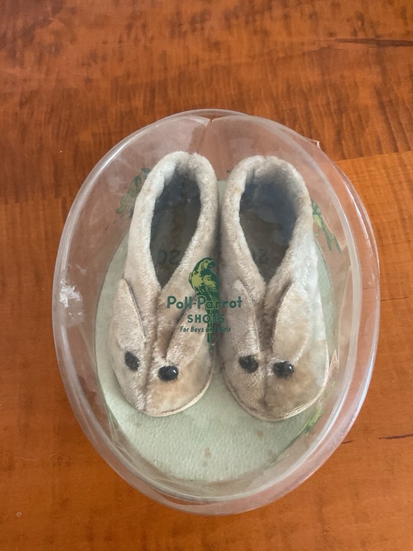 Poll Parrot Brand Shoes Vintage Baby’s Bunny Slippers