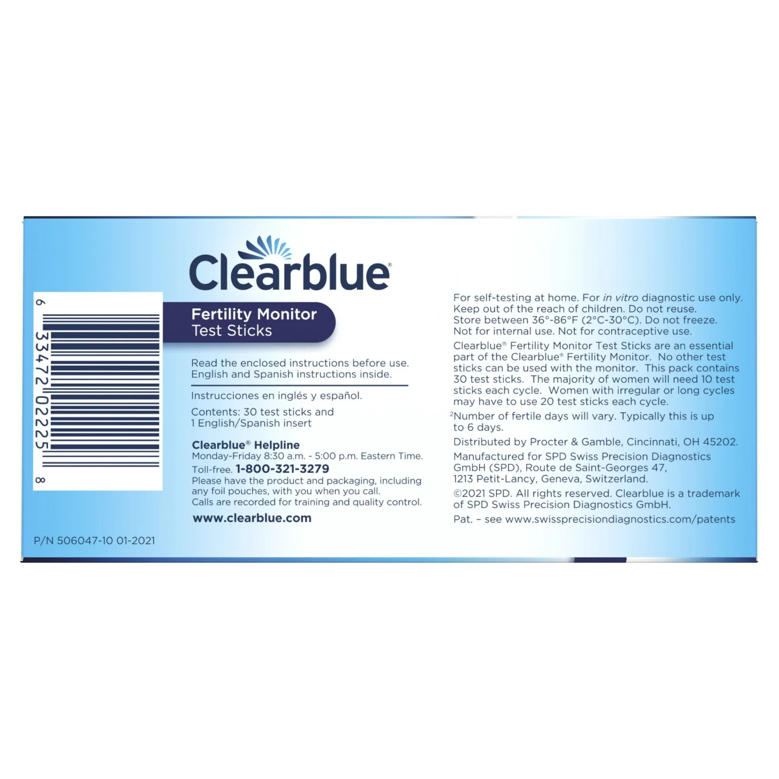 Clearblue Fertility Monitor Test Sticks, 30 Count Free ship