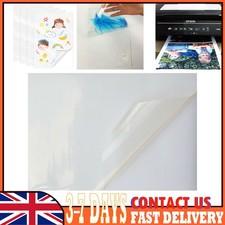 New 10Pcs A4 Clear Sticker Printer Paper for Inkjet Printer Label PET Waterproof