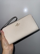 Coach Women's Long Zip Around Wallet Coated Canvas