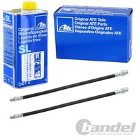 2Xate Bremsschlauch VA+1L ATE DOT 4 Passend FüR Mercedes W123 S124 C126 R129