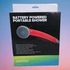Ivation Battery Powered Handheld Portable Outdoor Camping Shower