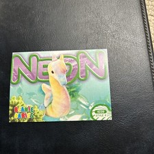 Jb20 Ty beanie babies series 4 1999 212 Neon The Seahorse