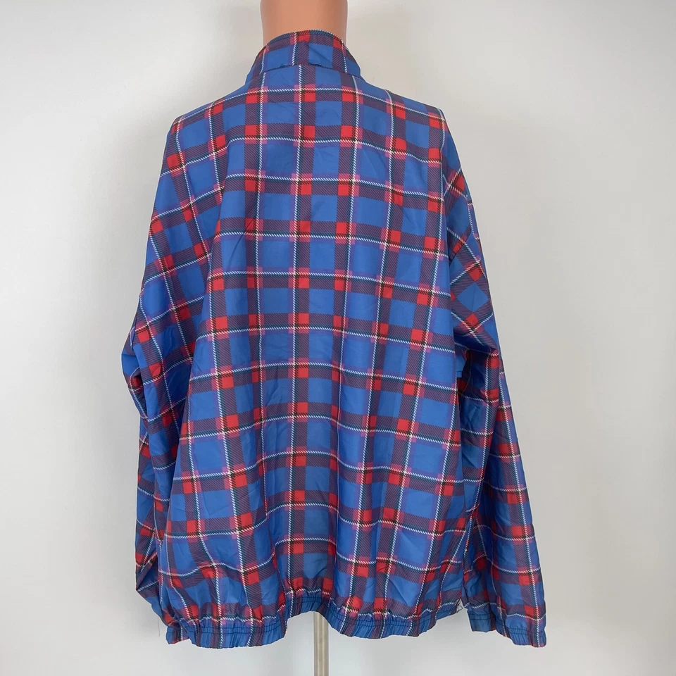 Chaqueta cortavientos estilo surf Myrtle Beach Carolina del Sur a cuadros de colección años 90 talla XL Foto 3 de 4