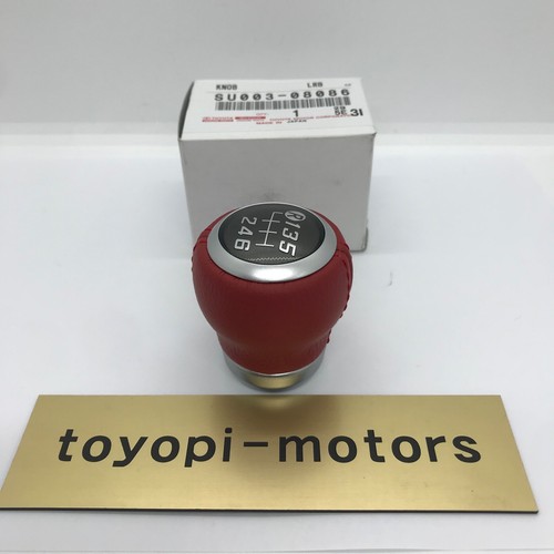 Toyota Scion FR-S 86 GT86 13-16 Red Leather Shift Knob Genuine Japan - Picture 4 of 10