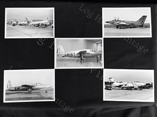 Lot of 5 Vintage B W Aircraft Photos Grouping A-111 Early Jets