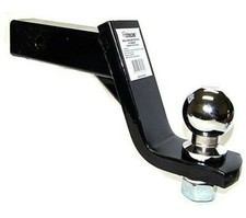 4" Drop Hitch Receiver Trailer Ball Mount for 2" Receiver With 1-7/8" Hitch Ball
