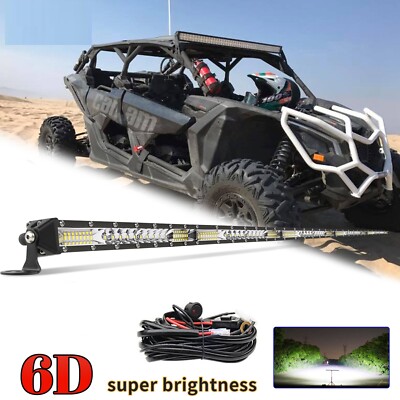 For 2017-2023 Can-Am Maverick Max X3 Roof 50'' 300W  LED Light Bar Combo Beam