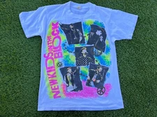 Vintage 80s New Kids On The Block NKOTB Screen Stars Double Side Handprint Shirt