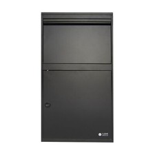 BOSTON EXTRA LARGE SECURE PARCEL BOX FOR HOME - BLACK GRADE B RRP £449.99
