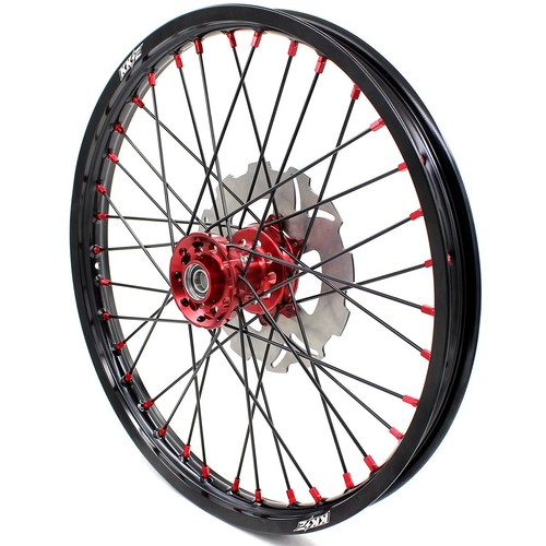 KKE 21/19 Wheels Rim Fit Honda CRF250R CRF450R 2002-2012 CR125R 250R CNC Red Hub - Picture 4 of 12