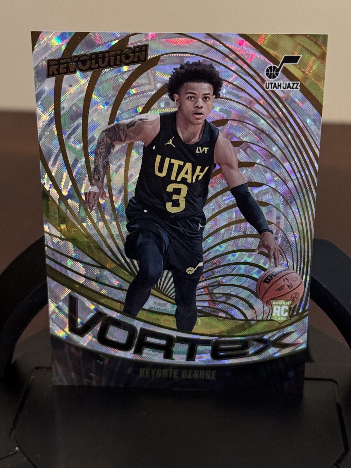 2023-24 Panini Revolution Keyonte George Vortex Fractal Rookie RC Utah Jazz SP