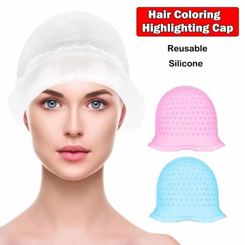 Reusable Hair Coloring Highlighting Cap With Hook Hair Dying Frosting Cap