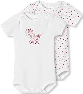 Schiesser Dp Baby Body 1 2 Body Bebe Fille Blanc 1 Mois Ebay
