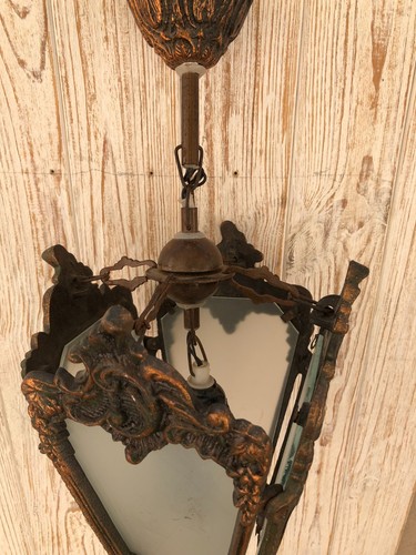Vintage Baroque Pendant Light, Retro Hanging Lantern Antique Style Pendant Lamp - Picture 5 of 9
