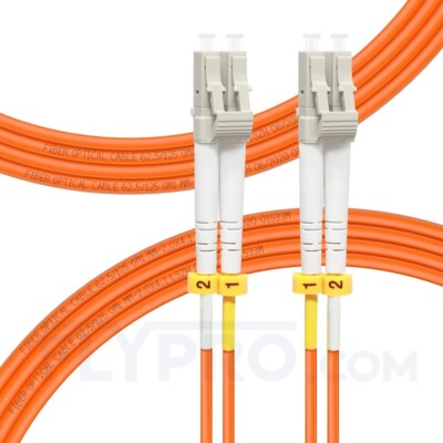 10m (32ft) LC/UPC zu LC/UPC Duplex OM1 Multimode PVC (OFNR) 2,0mm Glasfaser