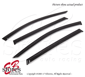 For-Infiniti-QX60-2013-2016-Outside-Mounted-Dark-Smoke-JDM-Window-Visors-4pcs