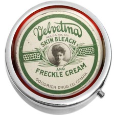 Velvetina Freckle Cream Apothecary Medical Pill Box Medicine Pill Box