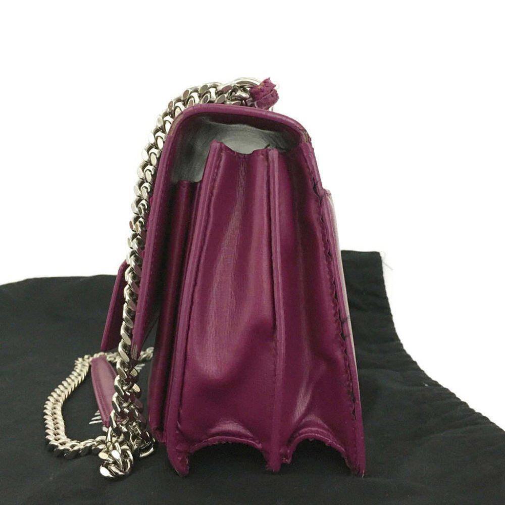 Saint Laurent Pelle di Vitello Monogramma Medio Tramonto Viola