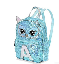 Justice Initial Owl Flip Sequin Mini Backpack...