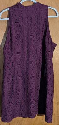 purple eyelet dress