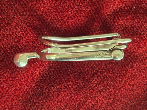Pince a billets Hermes Argent vintage - Imagen 6 de 6