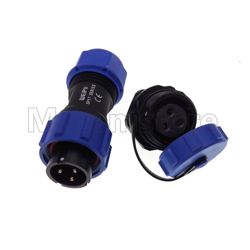 Weipu Aviation 2-10 pin Waterproof Connector Bulkhead SP17 Circular IP68 Plug - Picture 8 of 26