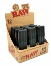 RAW Three Tree Case Airtight King Size Cone Holder Triple Pre-Roll Storage Box