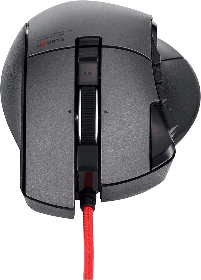 Gaming Mouse ELECOM JAPAN DUX 14-button 3500dpi Hardware Macros wired M-DUX50BK - Image 3 of 4