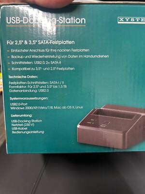 xystec Festplattendockingstation. Nur einmal in Gebrauch
