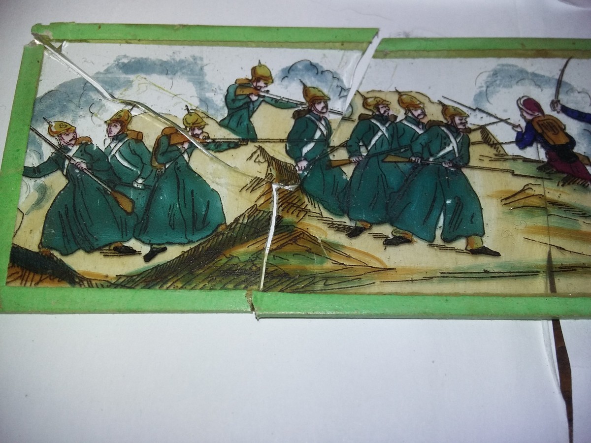 6 Petites Plaques XIXe pour Lanterne Magique ILLUSTRATIONS ENFANTINES