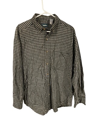 Serrano Men's Long Sleeve Button Down Collar Striped Shirt Size L