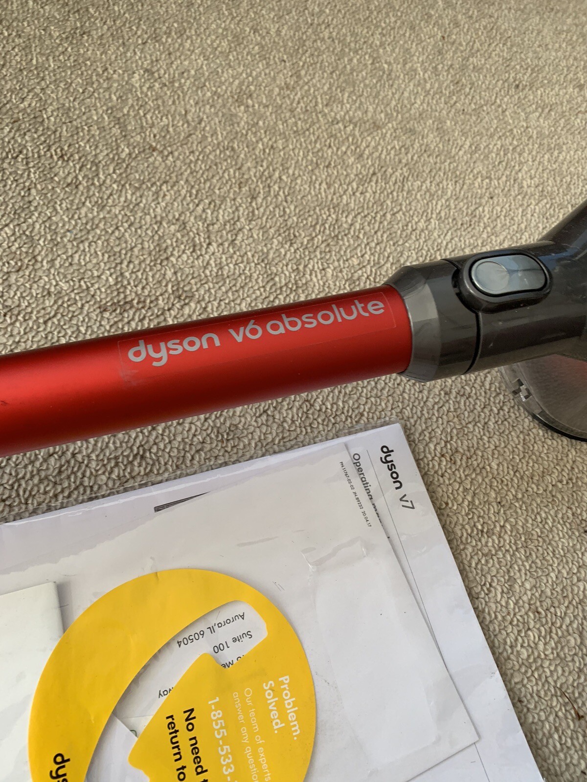 Dyson V6 Absolute / V7 Cordless 3X Vacuum Cleaner Lot ASIS. Battery