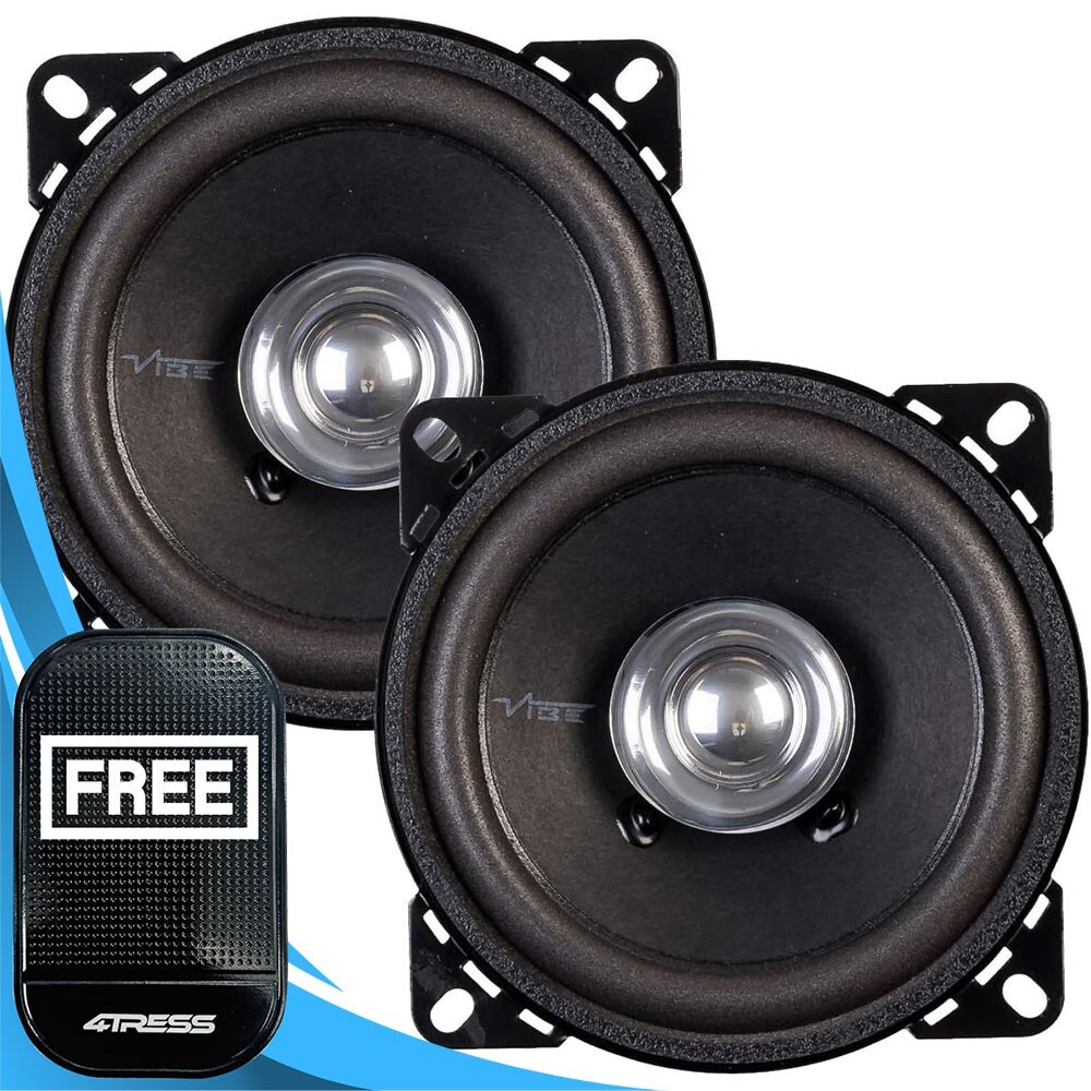 Vibe Critical Link 4"" Car Door Dashboard Coaxial Replacement Speakers Set 4V4+M