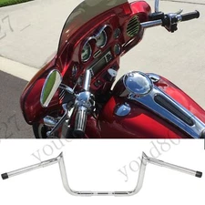 New 12" Meathook Ape Hanger Handlebar 1.25'' For Harley Electra Street Glide