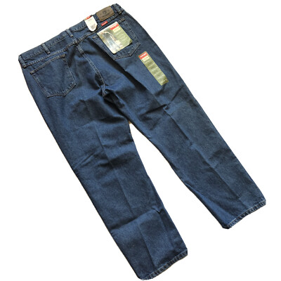 New WRANGLER HERO Five Star Premium Mens Denim Blue Jeans Size 42 X 30 NWT