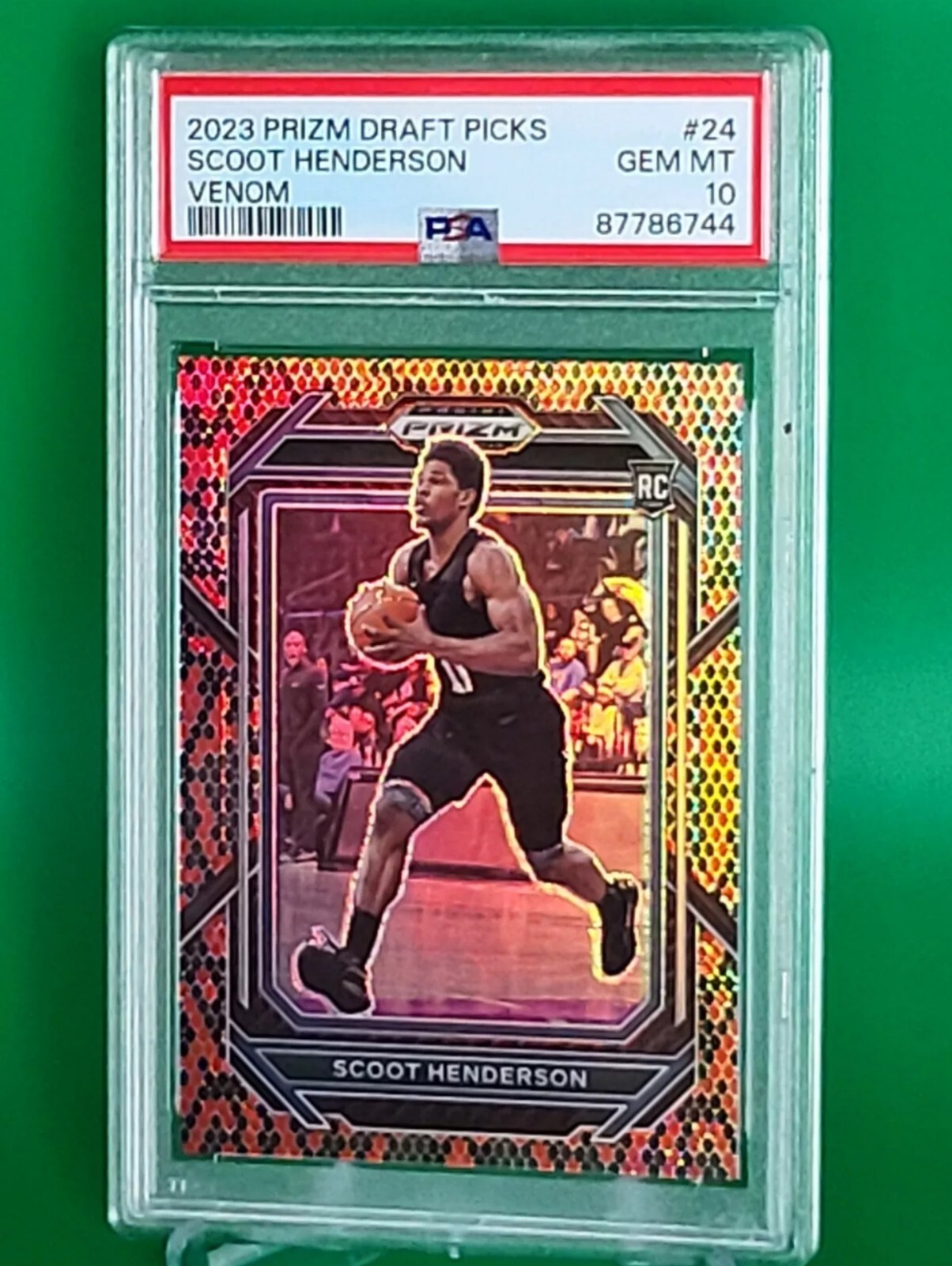 2023 Panini Draft Picks - Venom Prizm #24 - Scoot Henderson (RC) - PSA 10 💎 🔥