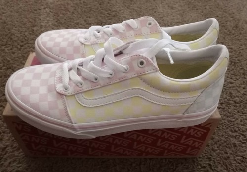 multi blue checkered vans