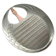 Japanese Copper Grater Crane Shape Oroshigane for Wasabi Ginger Handcrafted Gift