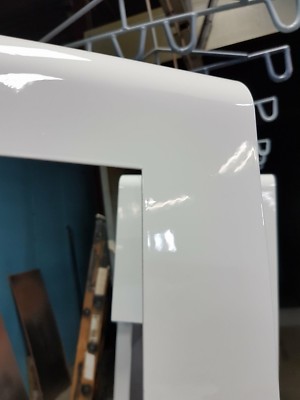 5 Lbs HIGH GLOSS WHITE  Powder Coating 95% Gloss WET LOOK